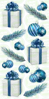 PRESENTS & BLUE BAUBLES