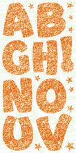 Load image into Gallery viewer, COMIC LETTERS  (60CM) - ORANGE GLITTER
