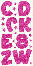 Load image into Gallery viewer, COMIC LETTERS  (60CM) - HOT PINK GLITTER
