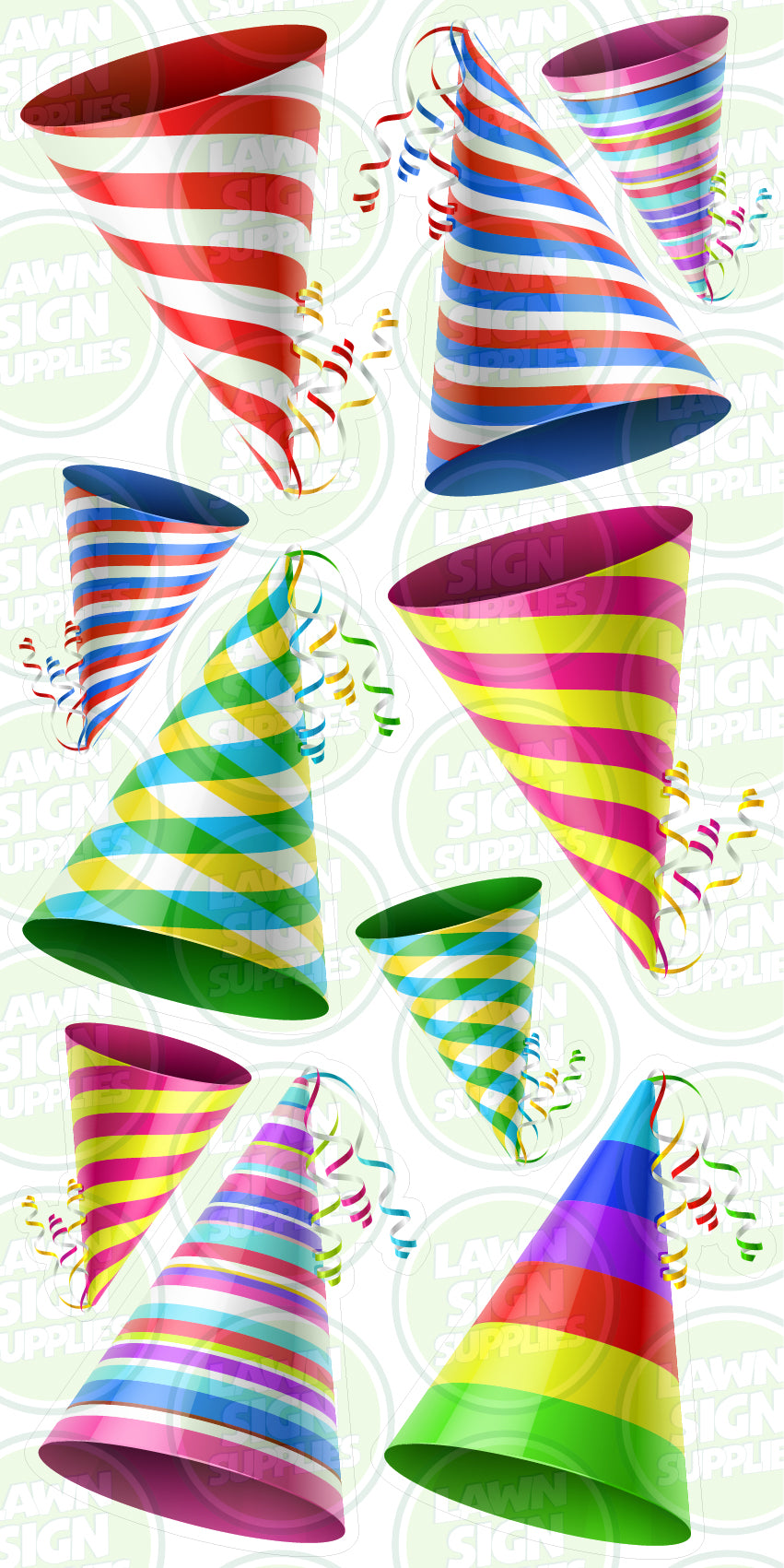 COLOURFUL PARTY HATS