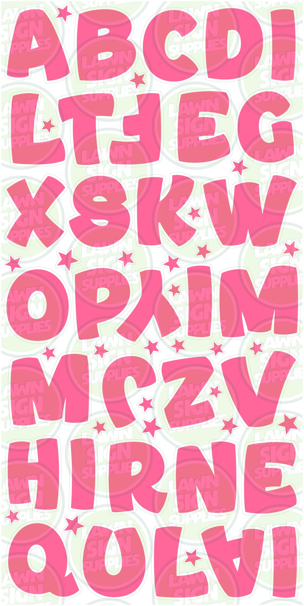 ITTY BITTY COMIC LETTERS (30CM) - STRAWBERRY