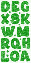 Load image into Gallery viewer, MIDI COMIC LETTERS  (45CM) - GREEN GLITTER
