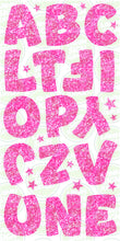 Load image into Gallery viewer, MIDI COMIC LETTERS  (45CM) - PINK GLITTER
