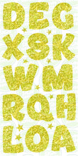 Load image into Gallery viewer, MIDI COMIC LETTERS  (45CM) - YELLOW GLITTER
