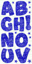 Load image into Gallery viewer, COMIC LETTERS  (60CM) - DARK BLUE GLITTER
