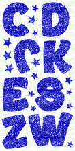 Load image into Gallery viewer, COMIC LETTERS  (60CM) - DARK BLUE GLITTER
