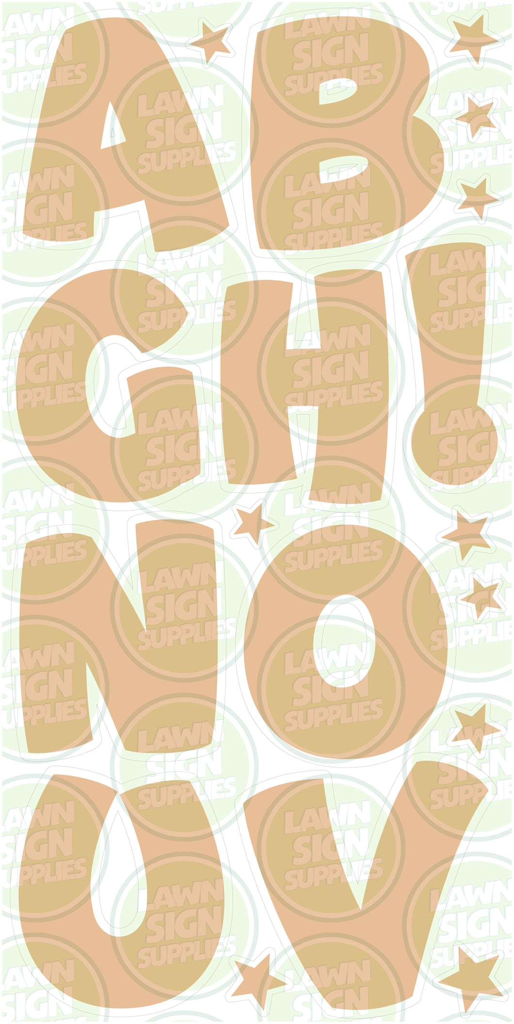 COMIC LETTERS  (60CM) - BEIGE