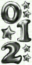 Load image into Gallery viewer, NUMBERS - BLACK FOIL BALLOONS (JUMBO)

