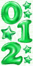 Load image into Gallery viewer, NUMBERS - GREEN FOIL BALLOONS (JUMBO)
