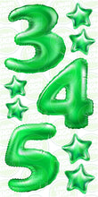 Load image into Gallery viewer, NUMBERS - GREEN FOIL BALLOONS (JUMBO)
