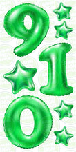 Load image into Gallery viewer, NUMBERS - GREEN FOIL BALLOONS (JUMBO)
