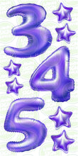 Load image into Gallery viewer, NUMBERS - PURPLE FOIL BALLOONS (JUMBO)
