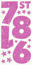 Load image into Gallery viewer, JUMBO NUMBERS (90CM) - FUCSHIA SPARKLE
