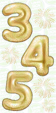 Load image into Gallery viewer, NUMBERS - GOLD FOIL SPARKLE BALLOONS (90CM)
