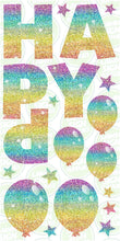 Load image into Gallery viewer, HAPPY BIRTHDAY LETTER SET (60CM) - BRIGHT RAINBOW SPARKLE
