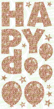 Load image into Gallery viewer, HAPPY BIRTHDAY LETTER SET (60CM) - ROSE GOLD GLITTER SPARKLE
