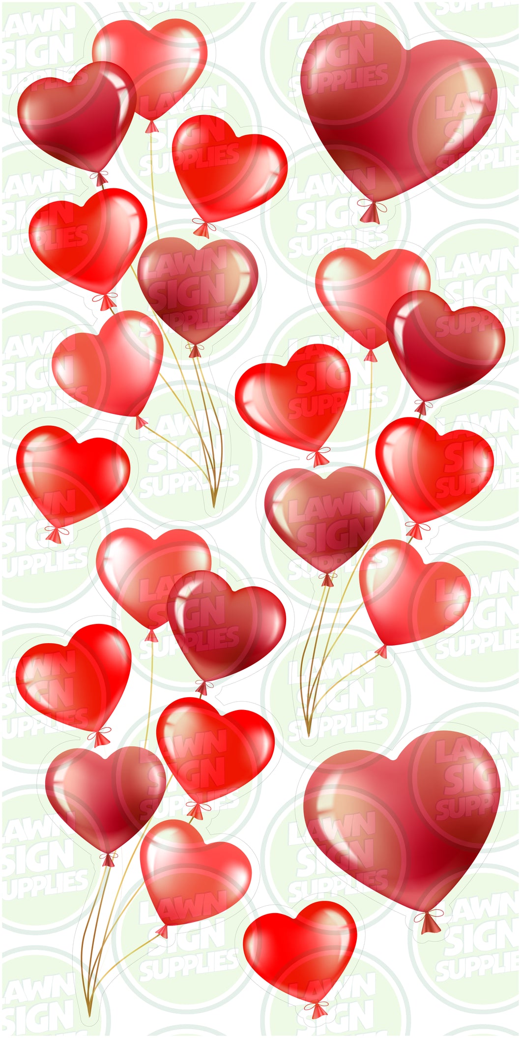 HEART BALLOON BOUQUETS - RED