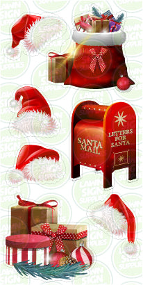 LETTERS FOR SANTA (BLUE TREE LEAVES)