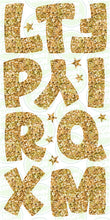 Load image into Gallery viewer, COMIC LETTERS  (60CM) - GOLD GLITTER
