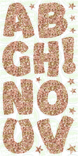 Load image into Gallery viewer, COMIC LETTERS  (60CM) - ROSE GOLD GLITTER
