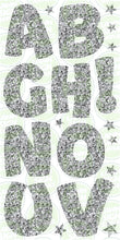 Load image into Gallery viewer, COMIC LETTERS  (60CM) - SILVER GLITTER
