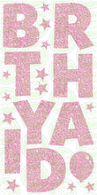 Load image into Gallery viewer, HAPPY BIRTHDAY LETTER SET (60CM) - PINK SPARKLE
