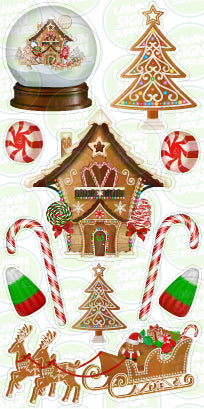 SNOW GLOBE & GINGERBREAD HOUSE