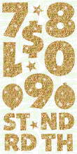 Load image into Gallery viewer, NUMBERS (60CM) - GOLD GLITTER SPARKLE

