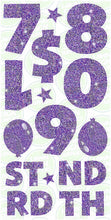 Load image into Gallery viewer, NUMBERS (60CM) - VIOLET SPARKLE
