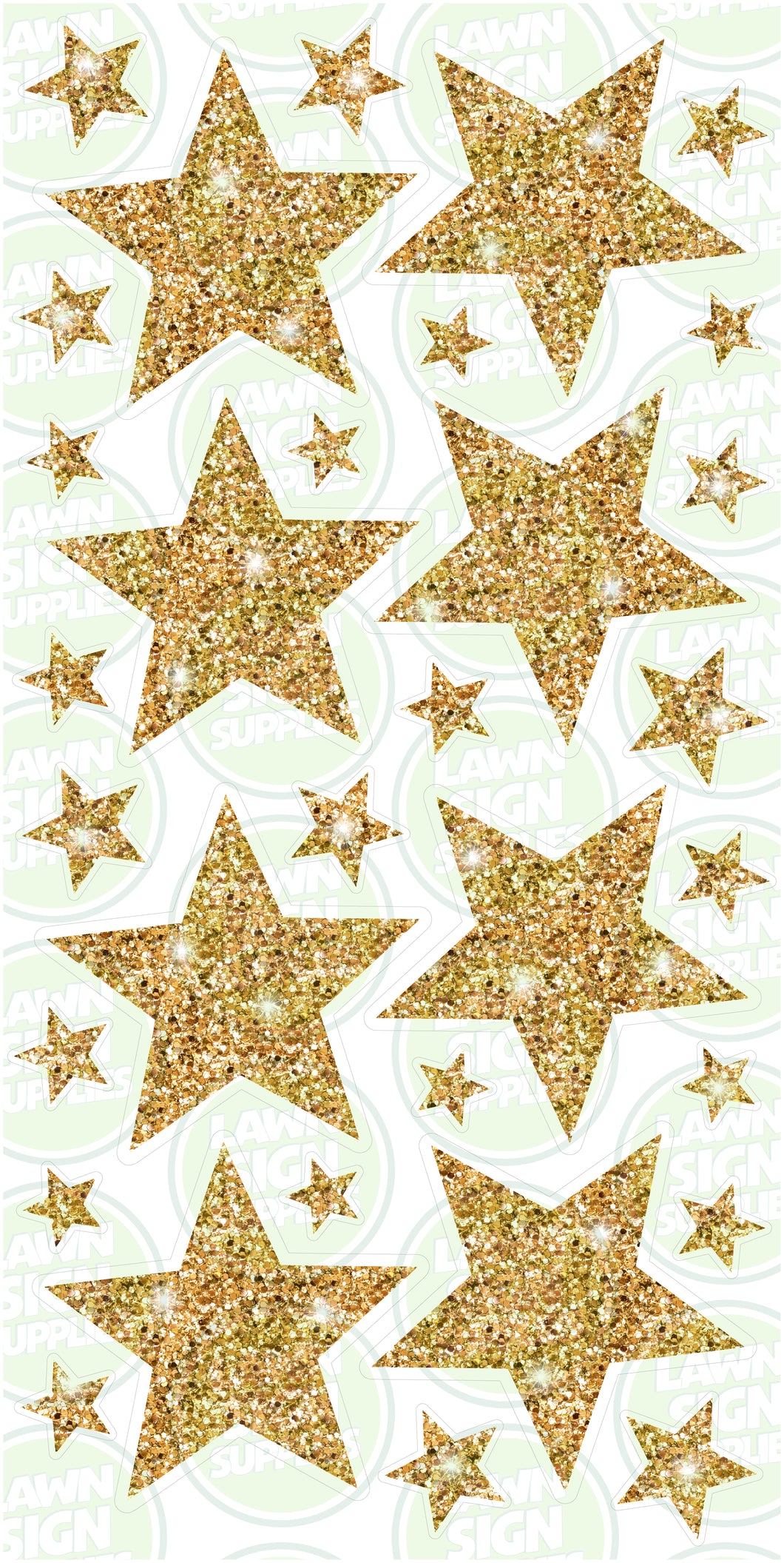 STARS - GOLD GLITTER SPARKLE